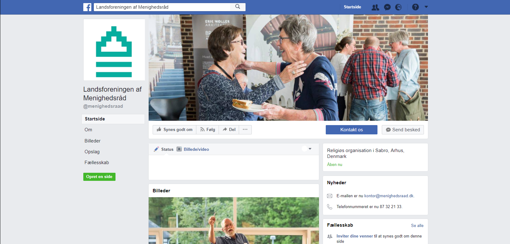 Screendump facebookside Landsforeningen.png